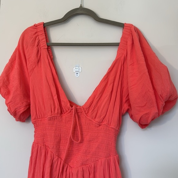 NWT Free People Perfect Day Mini Dress in Watermelon - S - Picture 3 of 5